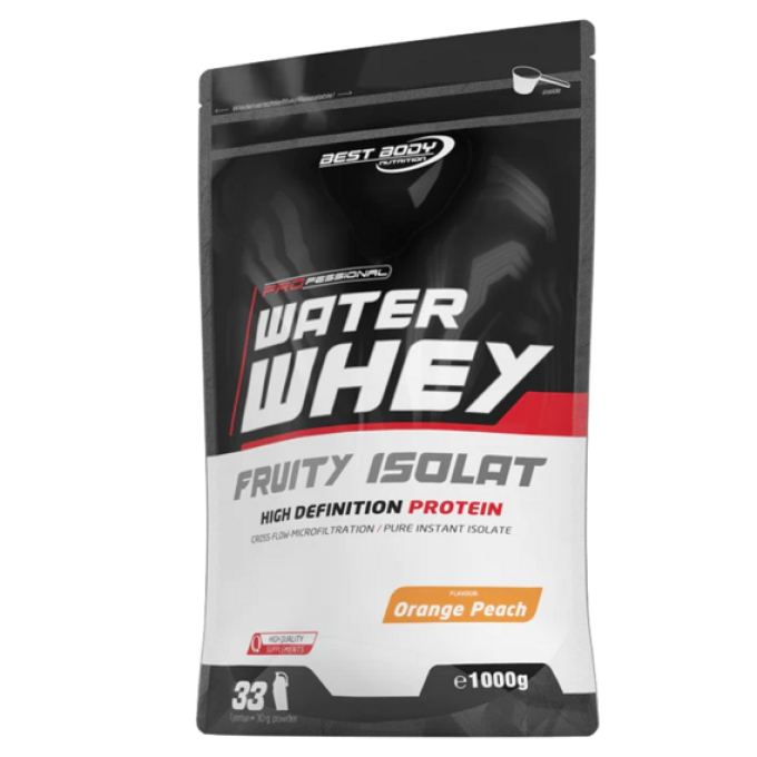 Best Body Professional water whey fruity isolate 1000 g ledová malina