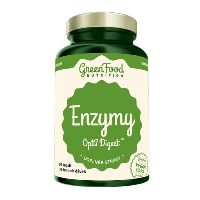 GreenFood Enzymy Opti7 Digest 90 kapslí