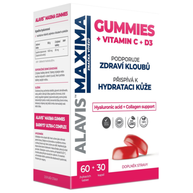 Alavis Maxima Gummies 60 tablet+30 kapslí lesní ovoce