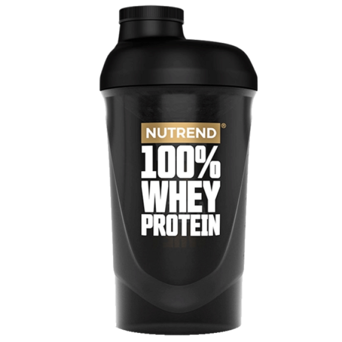 Nutrend Šejkr 100% Whey Protein 600ml  Černá