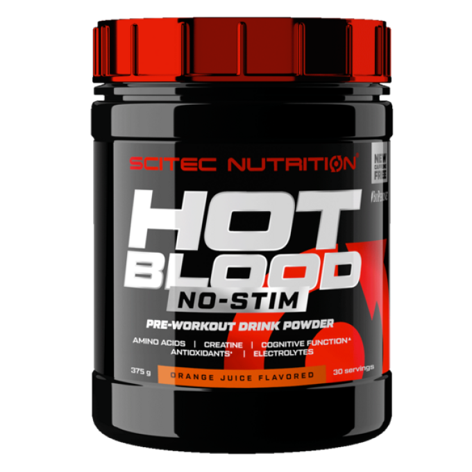 Scitec Hot Blood No-Stim 375 g pomeranč