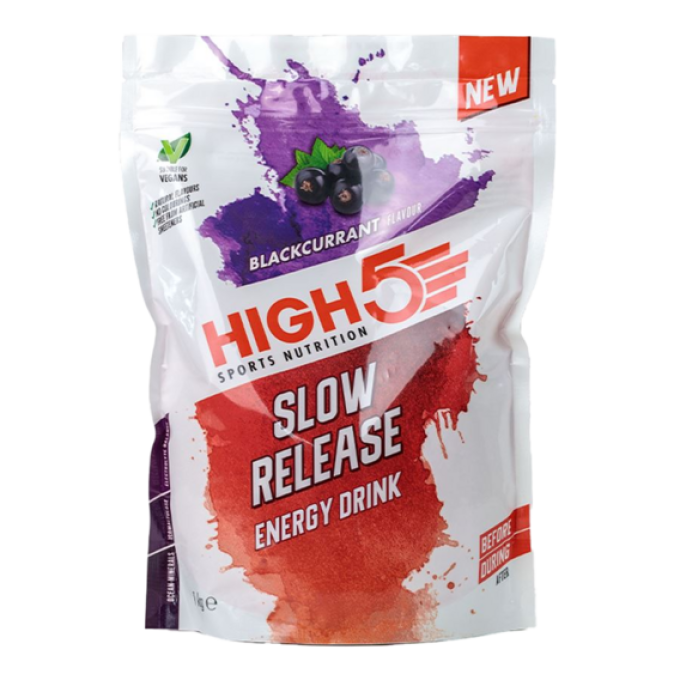 HIGH5 Energy Drink Slow Release 1000 g černý rybíz