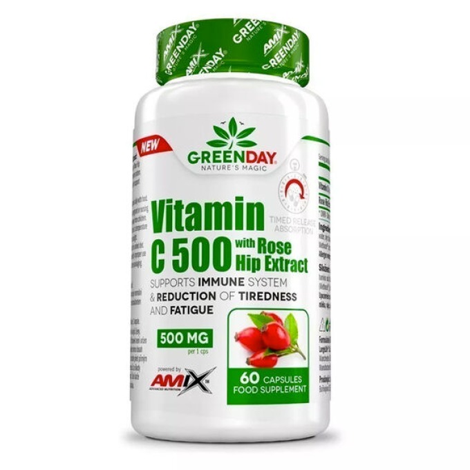 Amix Vitamin C 500 s extraktem z šípků 60 kapslí