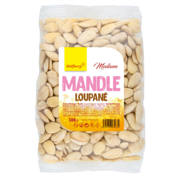 Wolfberry Mandle loupané Medium 500 g