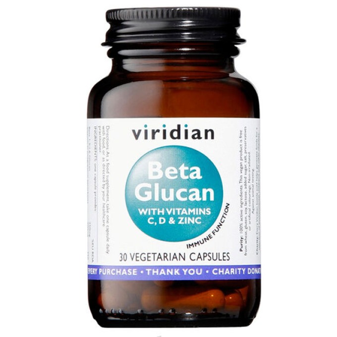 Viridian Beta Glucan 30 kapslí