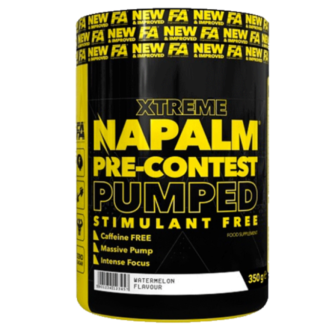 FA Xtreme Napalm Pre-Contest Pumped stimulant free 350 g mango, citron