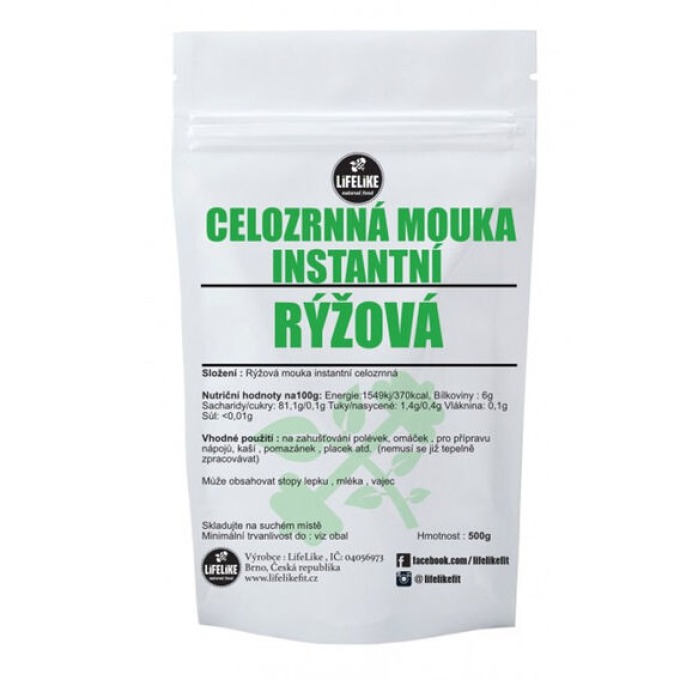 LifeLike Rýžová instantní celozrnná mouka 500 g