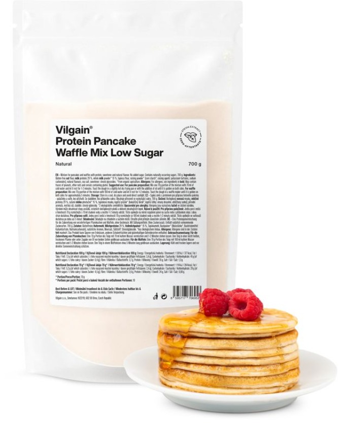 Vilgain Protein Pancake & Waffle Mix Low Sugar natural 700 g