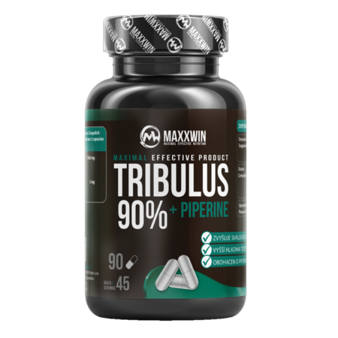 MAXXWIN Tribulus 90% + Piperine 90 kapslí