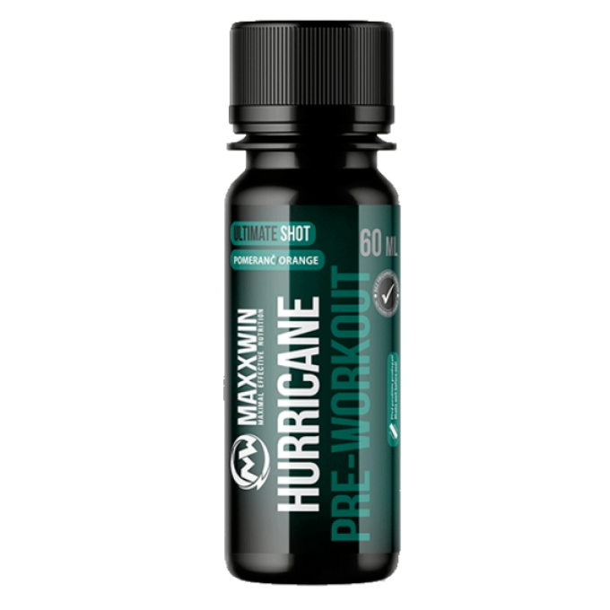 MAXXWIN Hurricane Pre-Workout shot 60ml pomeranč