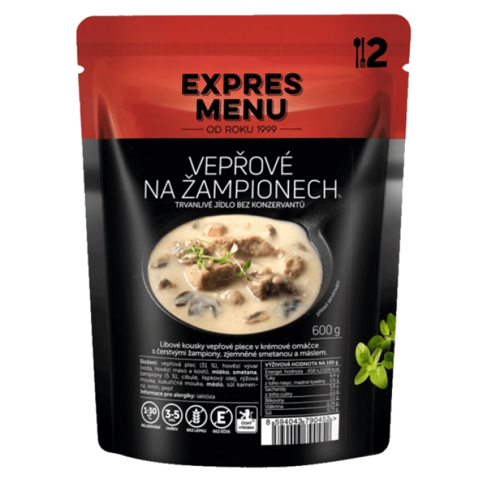 Expres menu Vepřové na žampionech 600 g