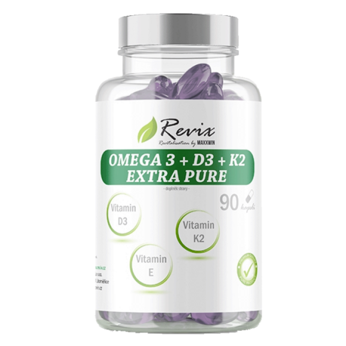 Revix Omega 3 + D3 K2 Extra pure 90 kapslí