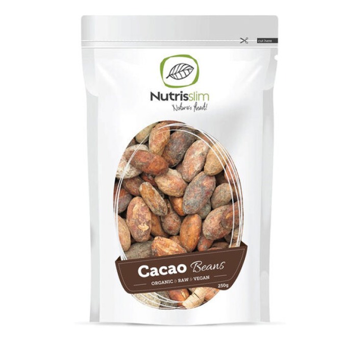 Nature's Finest Cacao Beans BIO 250 g bez příchutě