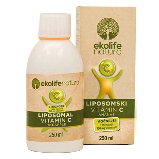 Ekolife Natura Liposomal Vitamin C 750mg 250ml ananas