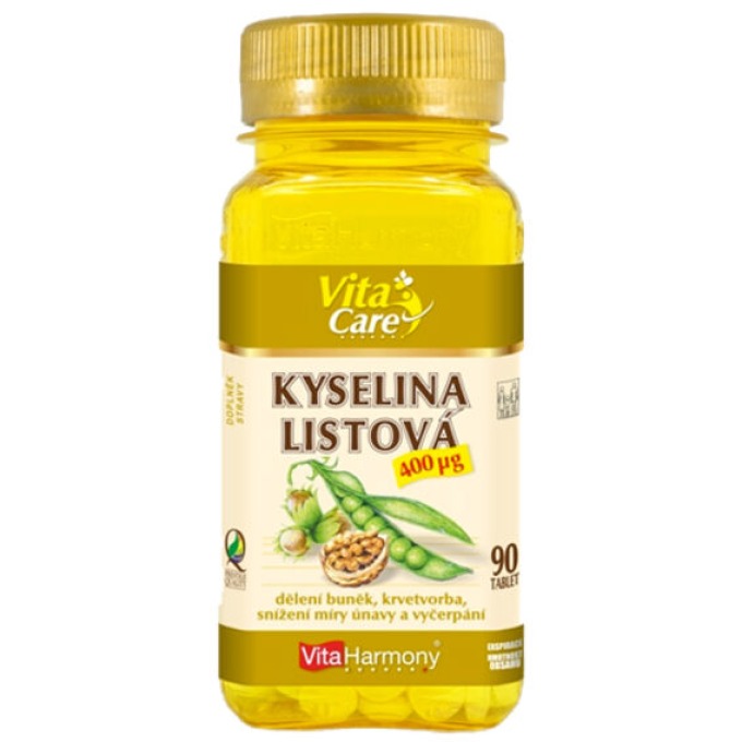 VitaHarmony Kyselina listová 400 µg 90 tablet