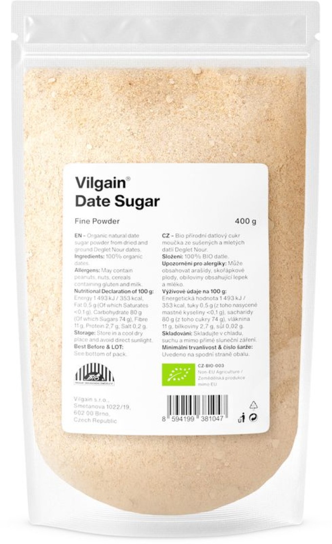 Vilgain Datlový cukr BIO 400 g