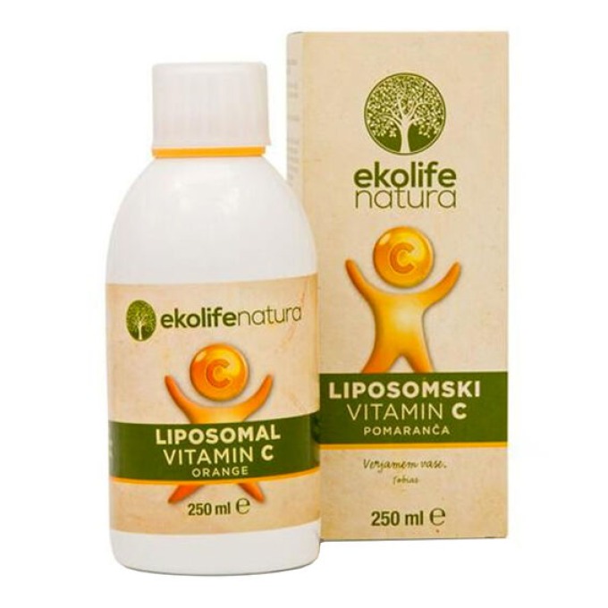 Ekolife Natura Liposomal Vitamin C 500mg 100ml pomeranč