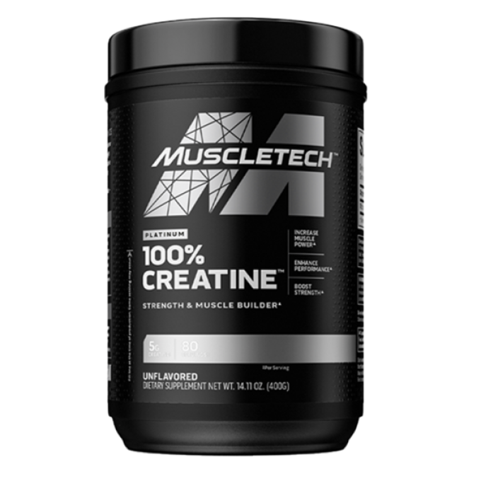 MuscleTech 100% Platinum Creatine 400 g bez příchutě