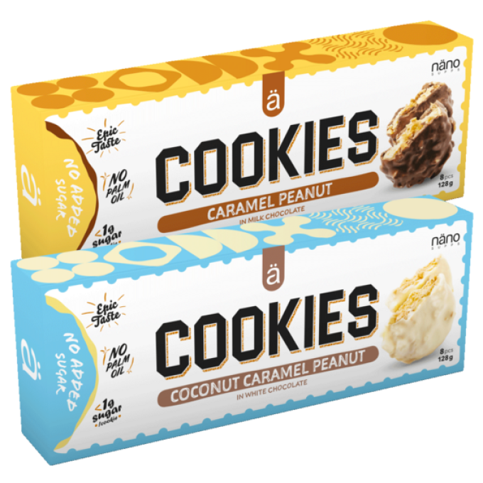 Näno Supps Protein Cookies 128 g karamel, arašídy