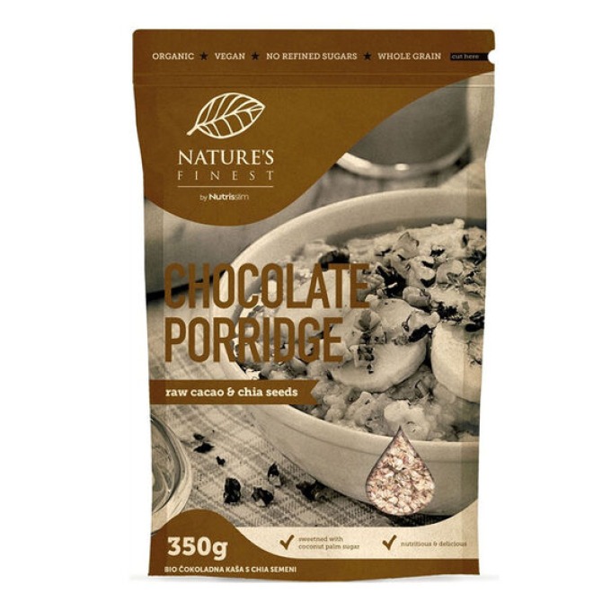 Nature's Finest Chocolate Porridge BIO 350 g bez příchutě