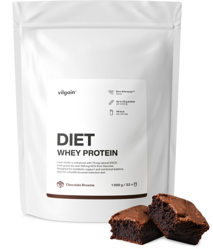 Vilgain Diet Whey čokoládové brownie 1000 g