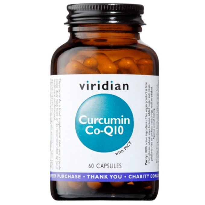 Viridian Curcumin Co-Q10 60 kapslí