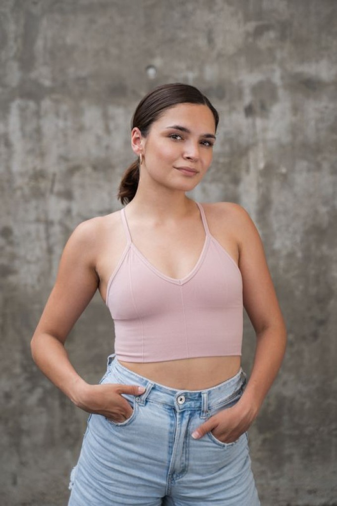 Vilgain Cotton Bralette M rose