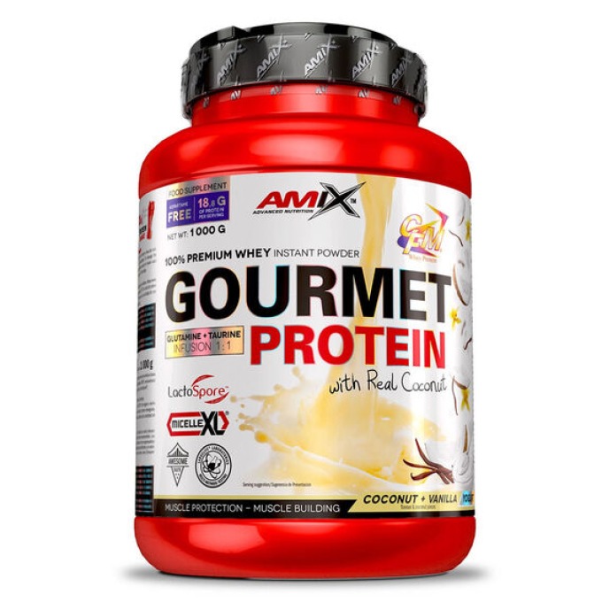 Amix Gourmet Protein 1000 g čokoláda, kokos