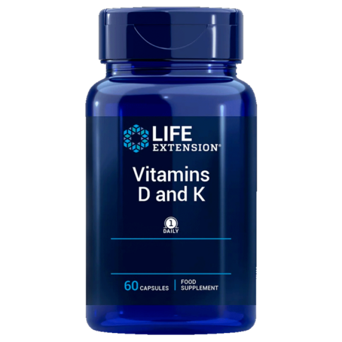 Life Extension Vitamins D & K 60 kapslí