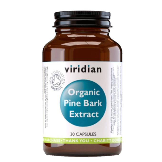 Viridian Pine Bark Extract Organic 30 kapslí