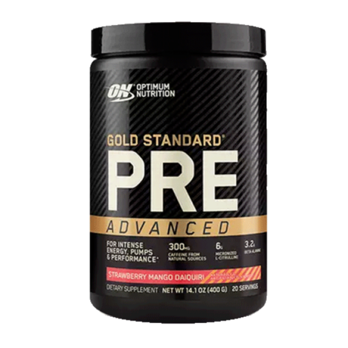 Optimum Pre Workout ADVANCED 420 g modrá malina