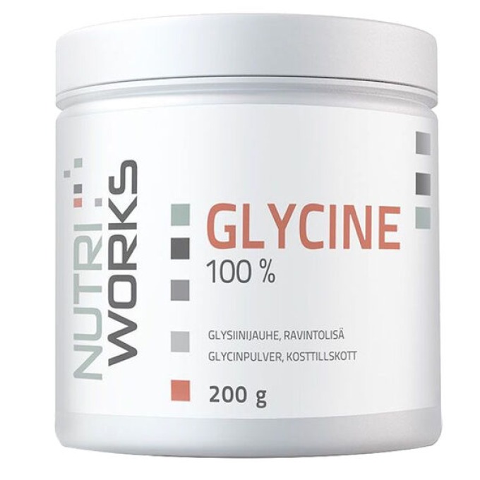 NutriWorks Glycine 200 g bez příchutě