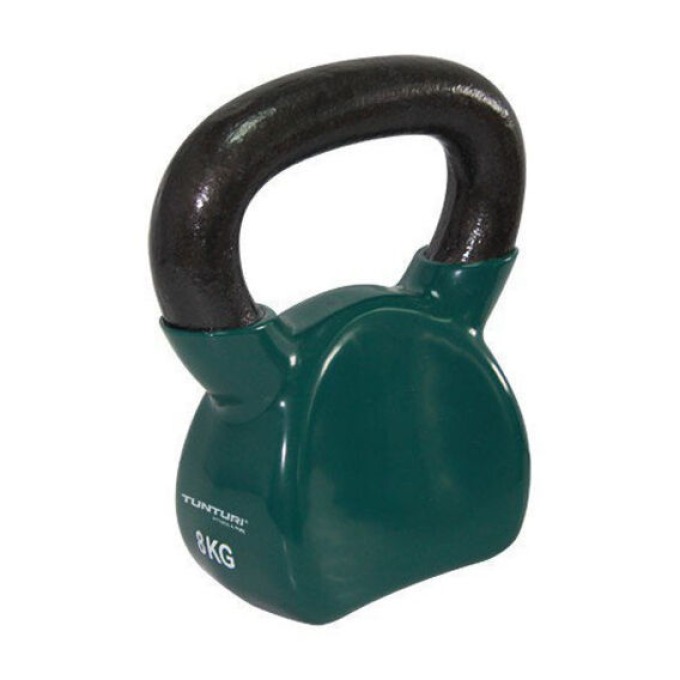 Tunturi Vinyl Kettlebell zelený - 8 kg 8kg