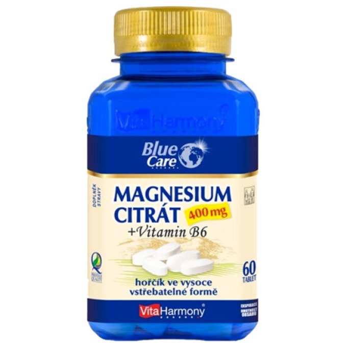 VitaHarmony Magnesium citrát 400mg + Vitamin B6 60 tablet