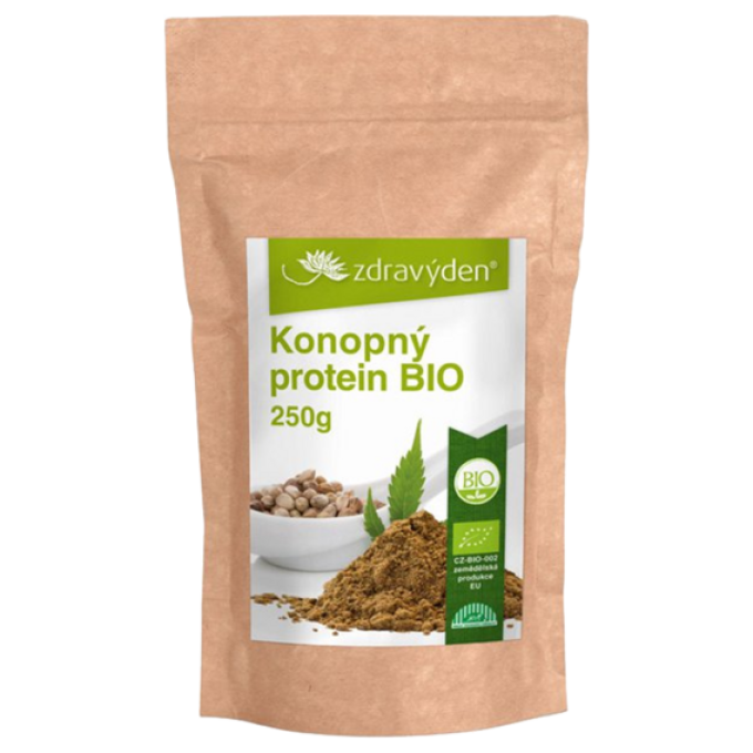 Zdravý den Konopný protein BIO 250 g bez příchutě