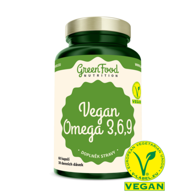 GreenFood Vegan Omega 3,6,9 60 kapslí