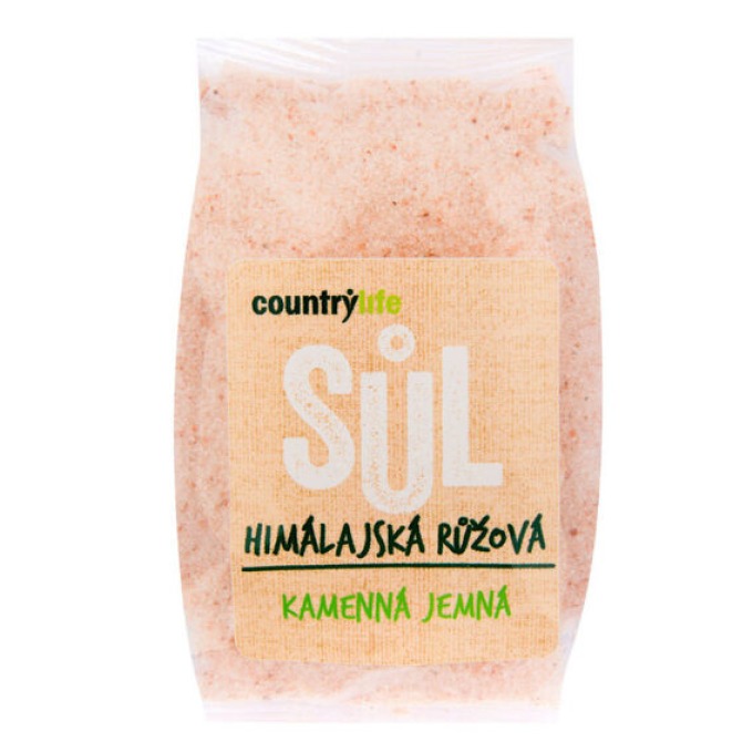 Country Life Sůl himálajská růžová jemná 500 g bez příchutě